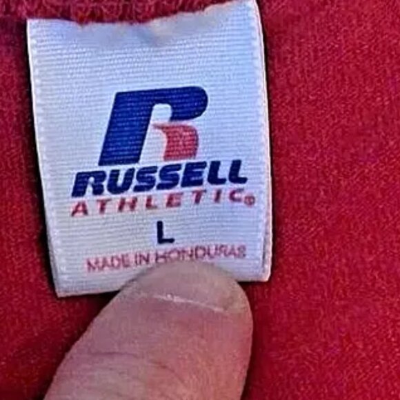 Russell Athletic University of Maryland Terrapins T Shirt L Red Logo Terps MD - Picture 5 of 6